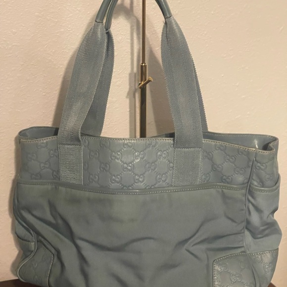 Gucci Guccissima Light Blue Tote Bag - Picture 3 of 12